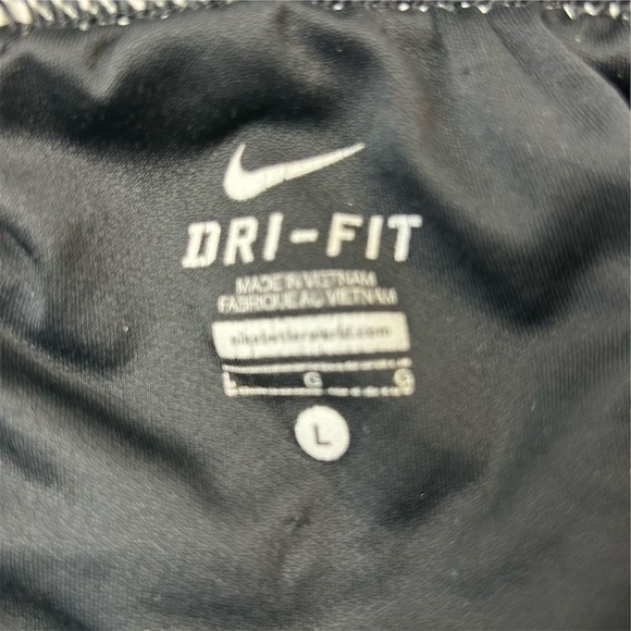 Nike Women's Dri-FIT Tempo Running Shorts Black Geometric Size L - Picture 4 of 6